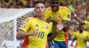 James Rodríguez con la selección Colombia