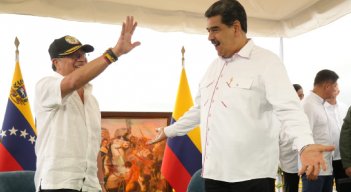 Gustavo Petro y Nicolás Maduro