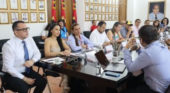 La reunión tuvo lugar en la Gobernación de Norte de Santander, donde entes gubernamentales, municipales, sindicatos y demás se reunieron apra hablar sobre la ola de violencia contra los maestros en Cúcuta y el departamento./ Foto :Cortesía.