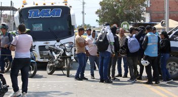 Protesta de arroceros. / Foto Carlos Ramírez-La Opinión