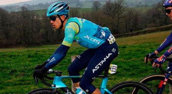 Harold Tejada, ciclista del Astana. 