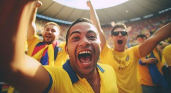 Hinchas colombianos 