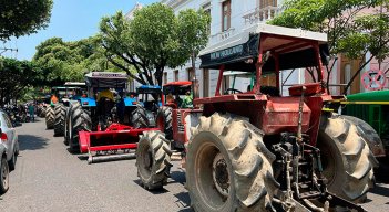 Paro nacional de arroceros en Norte de Santander. / Foto Carlos Eduardo Ramírez-La Opinión