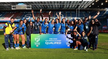 Selección Colombia femenina rugby sevens.