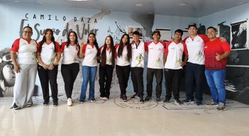 Este es el equipo de tiro con arco de que viajó al Interligas.