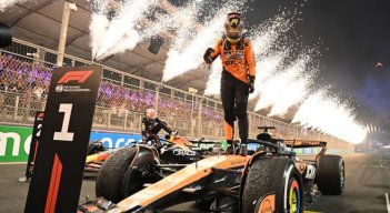 El australiano hizo una gran carrera superando a Max Verstappen.