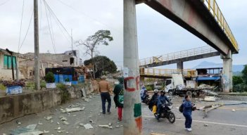 CON EXPLOSIVOS ATACAN ESTACIÓN DE POLICIA EN SANTANDER DE QUILICHAO, CAUCA