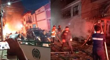 Atentado en La Plata. Foto tomada de El Colombiano