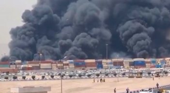 Explosión en Irán. Foto: captura de pantalla