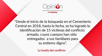 La huella del conflicto