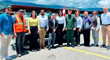 Representantes de Satena en Mérida. / Foto Cortesía