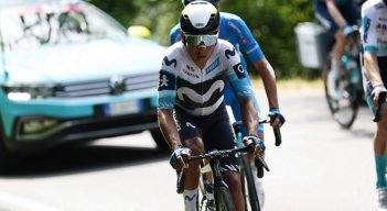 Nairo Quintana fue uno de los corredores más combativos de la etapa.