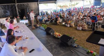 En Tibú, ayer, el presidente Gustavo Petro presentó los avances de los planes para el Catatumbo/Foto Presidencia de la república