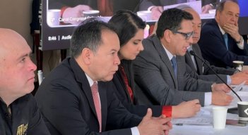 Gobernador William Villamizar en la audiencia pública que se llevó a cabo en el Senado/Foto cortesía