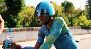El colombiano Harold Tejada  hizo una buena contrarreloj. 