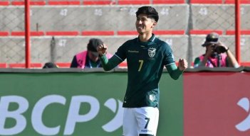 Miguel Terceros, delantero de la selección boliviana.