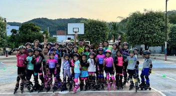En el corregimiento La Gabarra el patinaje se ha convertido en sueño de vida para los niños.