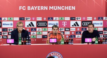 El delantero Luis Díaz fue presentado a los  medios de comunicación por el Bayern Múnich
