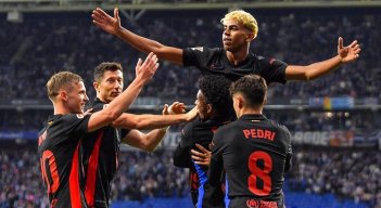 Lamine Yamal, Robert Lewandowski, Pedri, base del Barcelona.
