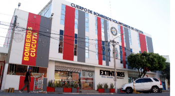 Estación central de los Bomberos de Cúcuta.