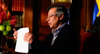 El presidente, Gustavo Petro, en alocución nacional