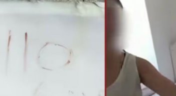 Mensaje con sangre 
