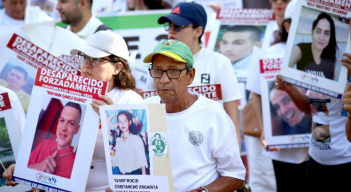 Marcha en Cúcuta por Día Internacional de las Víctimas de Desaparición Forzada.