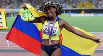 Natalia Linares la nueva figura del salto largo colombiano.