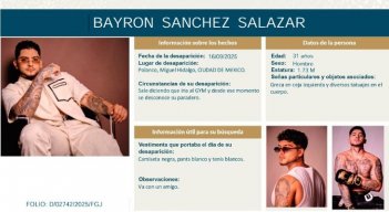 CANTANTE DESAPARECIDO 
