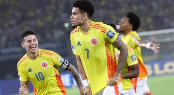 Luis Díaz y James Rodríguez, Selección Colombia. 