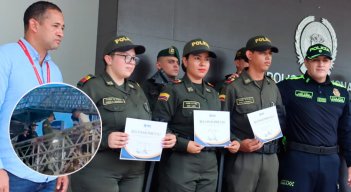 Policías condecorados