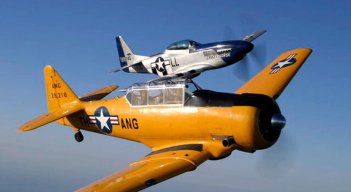 Avión réplica de la Segunda Guerra Mundial. Foto Colprensa