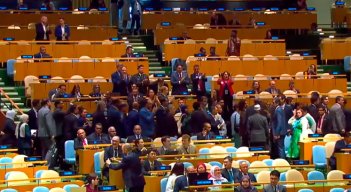 Vacian Asamblea general de la ONU en discurso de Benjamín Netanyahu