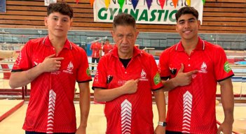 Yan Dairo Zabala, Jairo Ruiz y Ángel Barajas. 