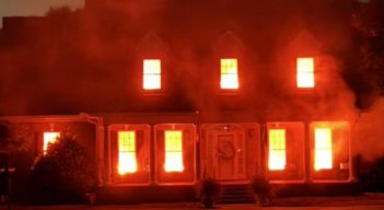 Casa decorada en Estados Unidos. 