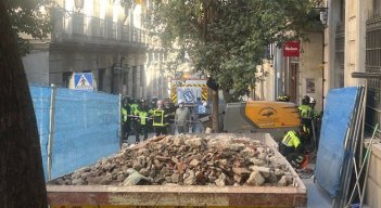 COLAPSÓ UN EDIFICIO EN ESPAÑA / CORTESÍA 