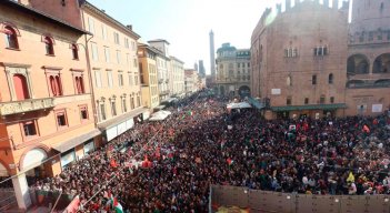 Manifestación en Italia pro-Palestina