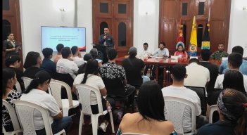 Entregaron libretas militares a jóvenes víctimas del conflicto. 