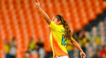 Leicy Santos. Foto cortesía Federación Colombiana de Fútbol