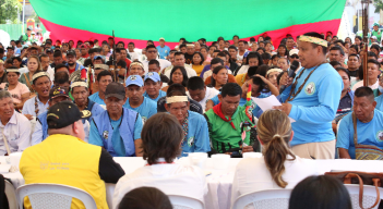 Diálogos entre la minga barí y el Gobierno nacional.