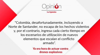 Ya era hora de actuar contra drones explosivos