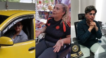 Olga, Luz Neida y Sandra 