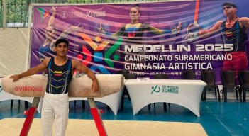 Camilo Vera, Campeonato Sudamericano de gimnasia en Medellín.