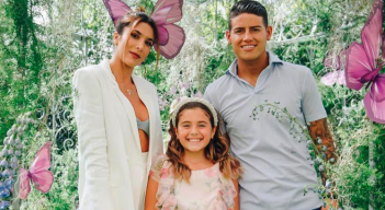 James Rodríguez y Daniela Ospina