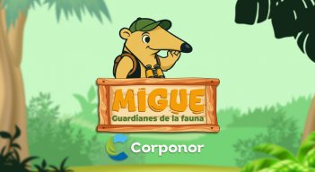 Migue, oso hormiguero de Corponor