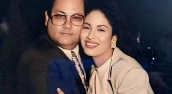 Abraham y Selena Quintanilla. Foto tomada de redes sociales