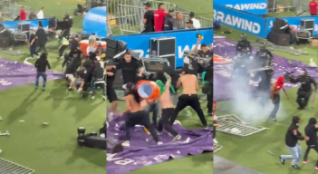 Disturbios Nacional. Foto: captura de pantalla