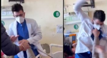 Médico golpea a un paciente en camilla durante consulta y es suspendido: video es viral