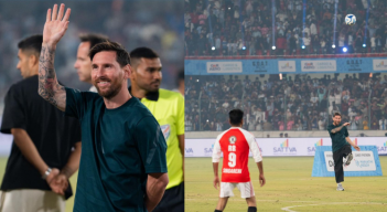 Messi en la India. Foto tomada de @revanth_anumula