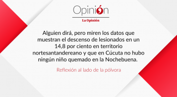 Reflexión al lado de la pólvora